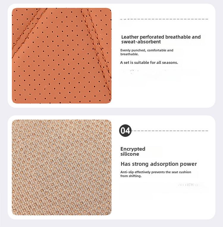 All-Season Nappa Leather Car Seat Cushions