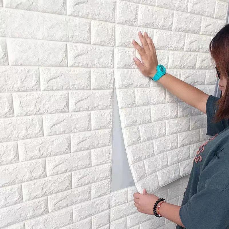 Thickened Stereoscopic Wallpaper Keep Warmer Anti-collision Stickers Moisture-proof Soft Package Wall Decorative Brick Pattern