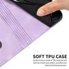 Leather Cover for Motorola Moto G Stylus 5G (2022),Triangle Imprint Wallet Stand Phone Case with Strap
