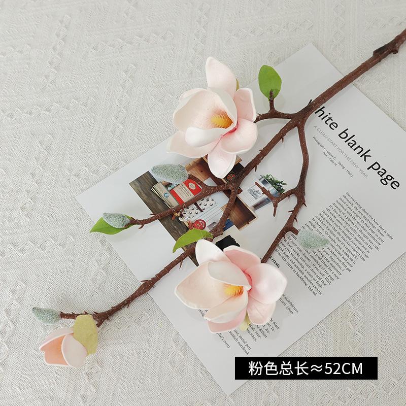 Small Magnolia Fake Flower Chinese Home Wedding Decoration Floor Flower Arrangement Ornament Simulation Flower