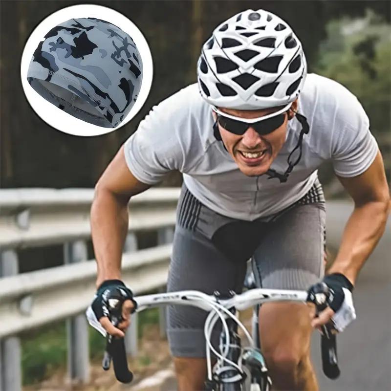 Cooling Skull Cap Helmet Liner Sweat Wicking Cycling Running Hat for Men Women Cap Quick Dry Anti-UV Sports Hat Cooling Hat