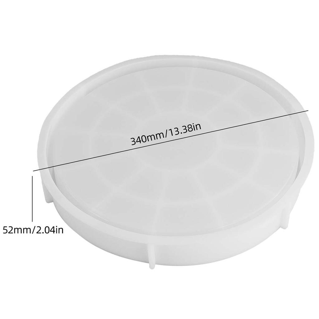 Large Storage Tray Mold DIY Round Garden Planters Candle Vessel Silicone Molds Plaster Concrete Resin Crafts Making Home Decor