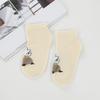 5 Pairs Cute Capybara Women'S Knee-Length Socks, Cartoon Knit Fabric, Summer Thin Low Cut Japanese Style Socks,
