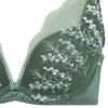By Dreamy Bra Deep V Bra Gardening Lace M010 F75 [Amostyle Triumph] (Painting Style) Women's (Green)