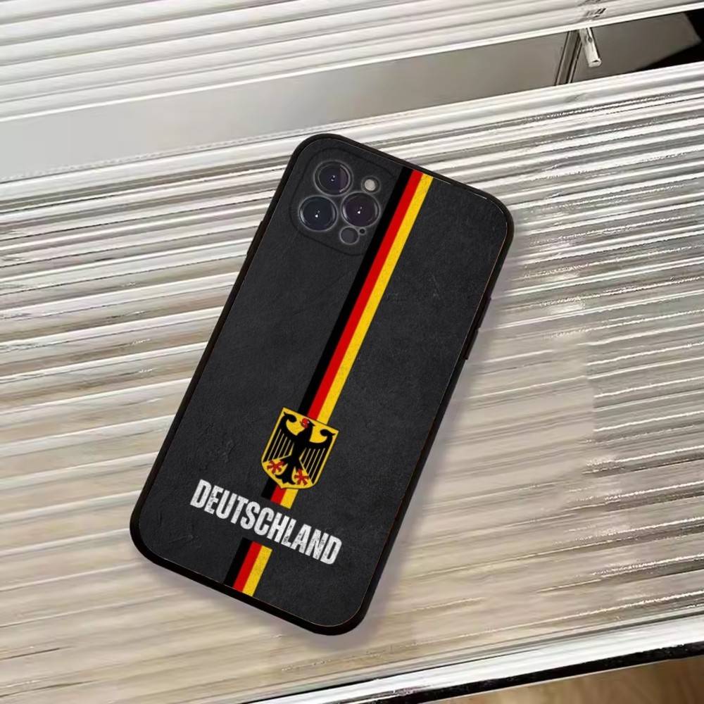 Fußball Support G-Deutschland Handyhülle Silikon Weich Für IPhone 17 16 15 14 13 12 11 X XR Plus Pro Max Plus