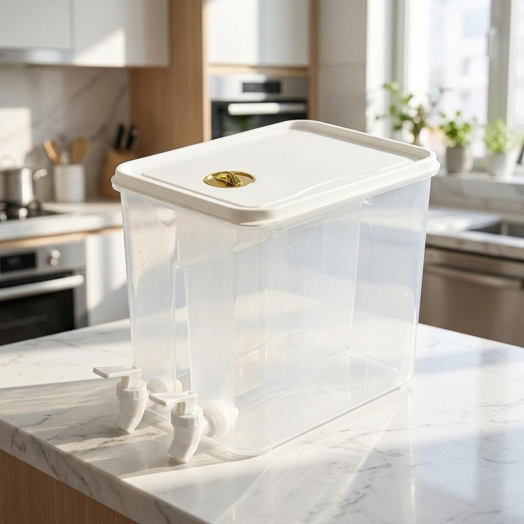 Cold Drinks Juice Dispensers Tea Lemonade Can Jug No Dripping Drink Dispenser Iced Beverage Dispenser for Household Dining Room