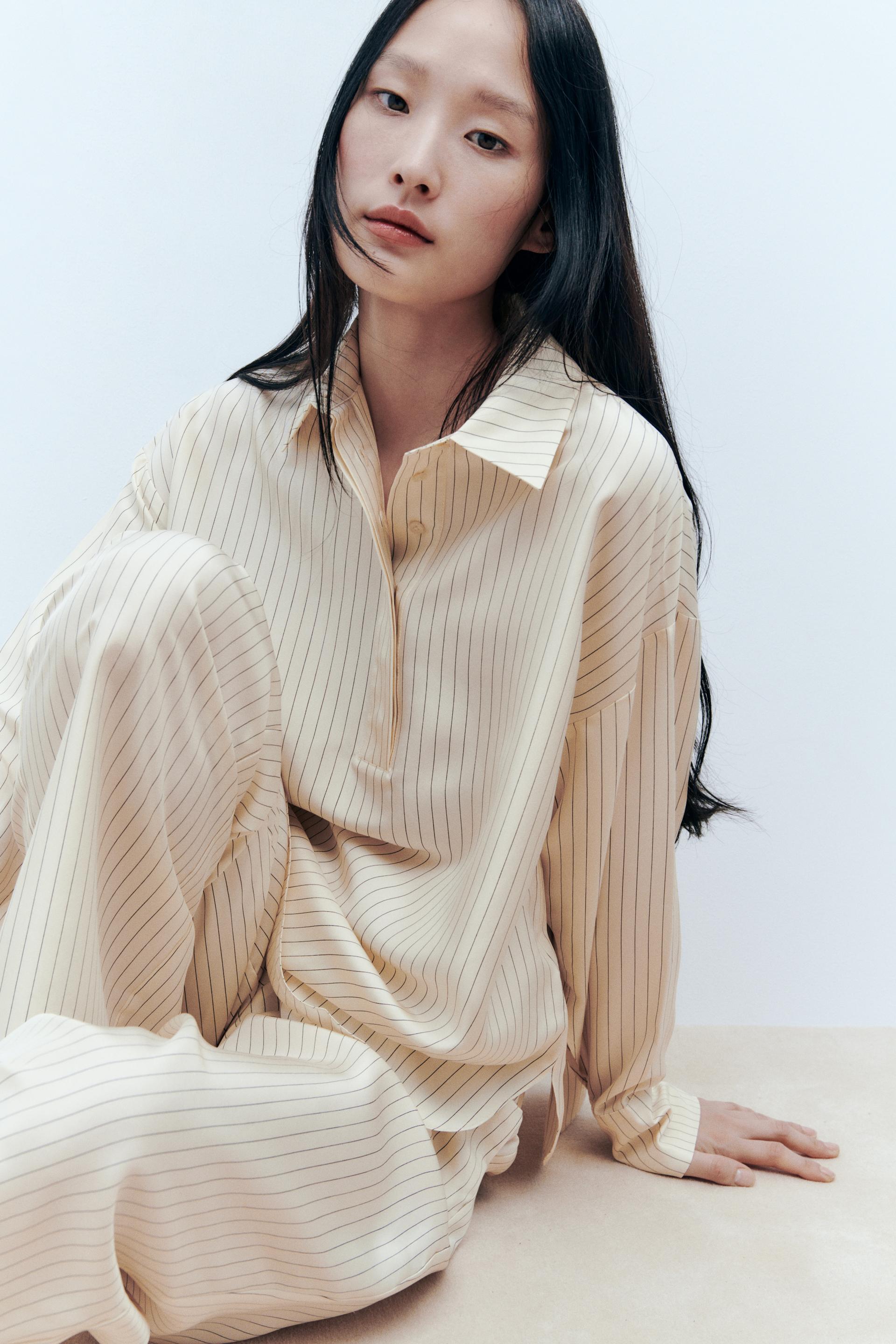 

ШЕЛКОВЫЕ БРЮКИ В ПОЛОСКУ