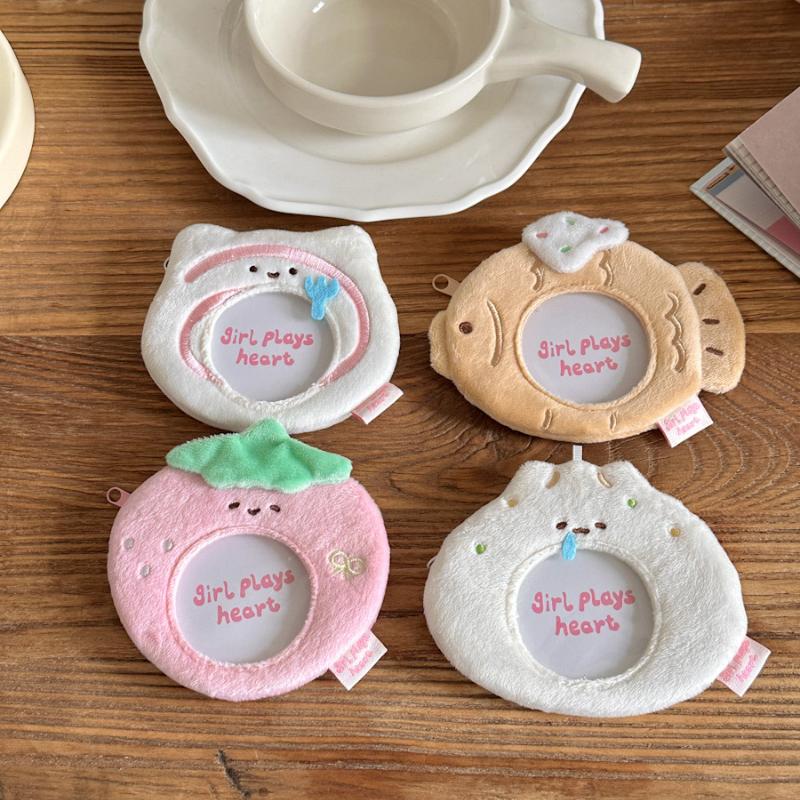 Kawaii Pudding Pins Storage Bags Cute Animal Plush Organizer for Women Cartoon Anime Doll Protective Bags Japan Style 2026 New