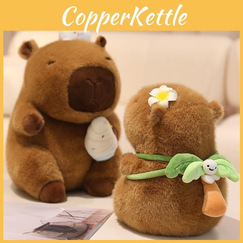 Toy Plush Capybara Ice Cream Smoothie Toy Childrens Animal Cartoon Doll