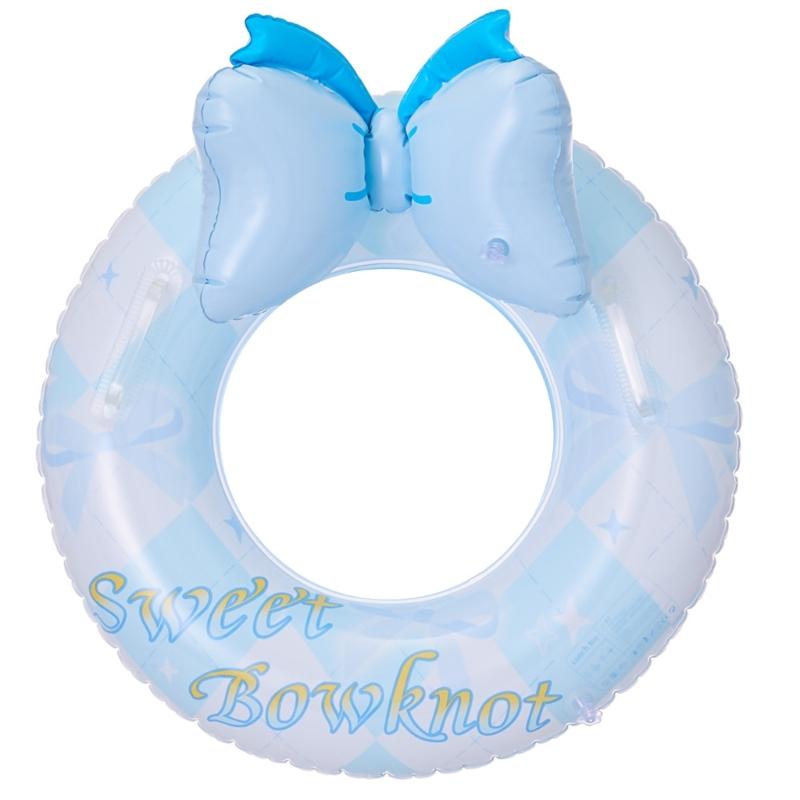 Inflatable Pool Float Bowknot Swimming Hoop Swimming Pool Float Rings Bowknot Swimming Rings Toy Inflatable Float Rings
