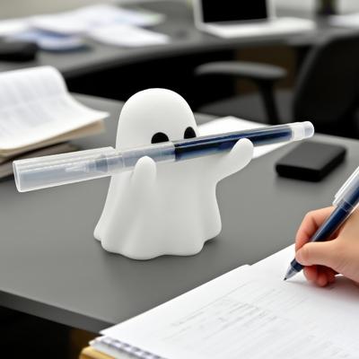 Yousheng Halloween Geister Stifthalter 3D Gedruckt Cartoon Weißer Geist Schreibwaren Bleistiftständer Heim Büro Schreibtisch Dekoration Ornament