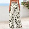 Women's Wide-Leg Casual Flowy Floral Print Pants
