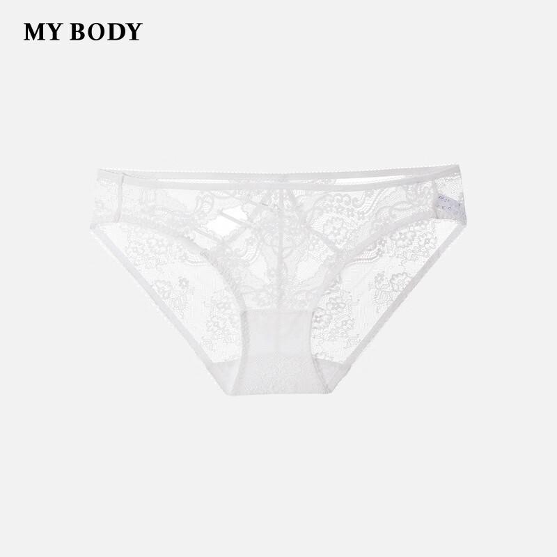 Mybody Women's Chinese Style Lace Mid-Low Waist Briefs