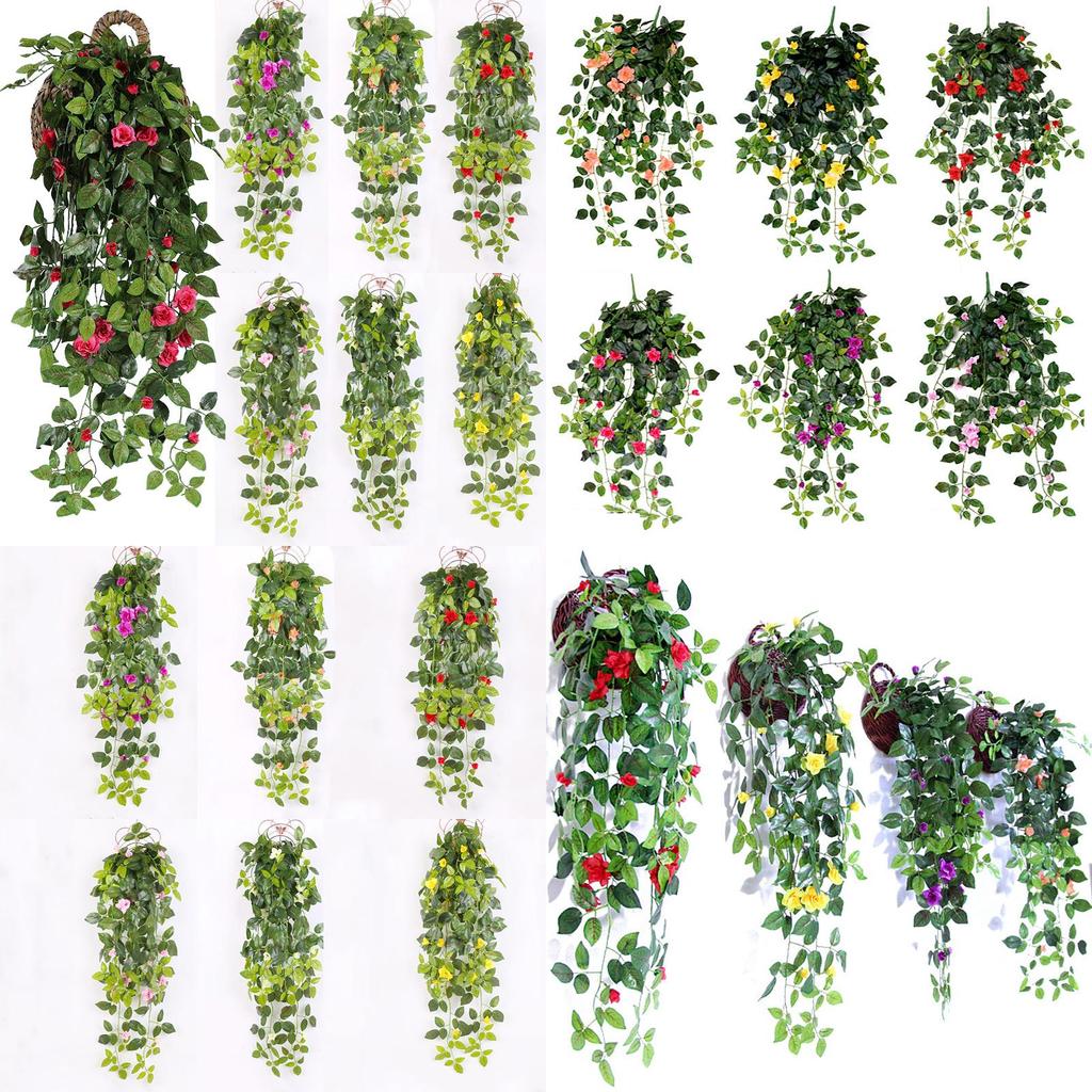 Beautifully Realistic 90 Cm Fake Silk Rose Vine For Perfect Home Decoration And Hanging Decor