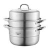 Joyoung CZ502 304 Stainless Steel 2-Layer Steamer & Soup Pot