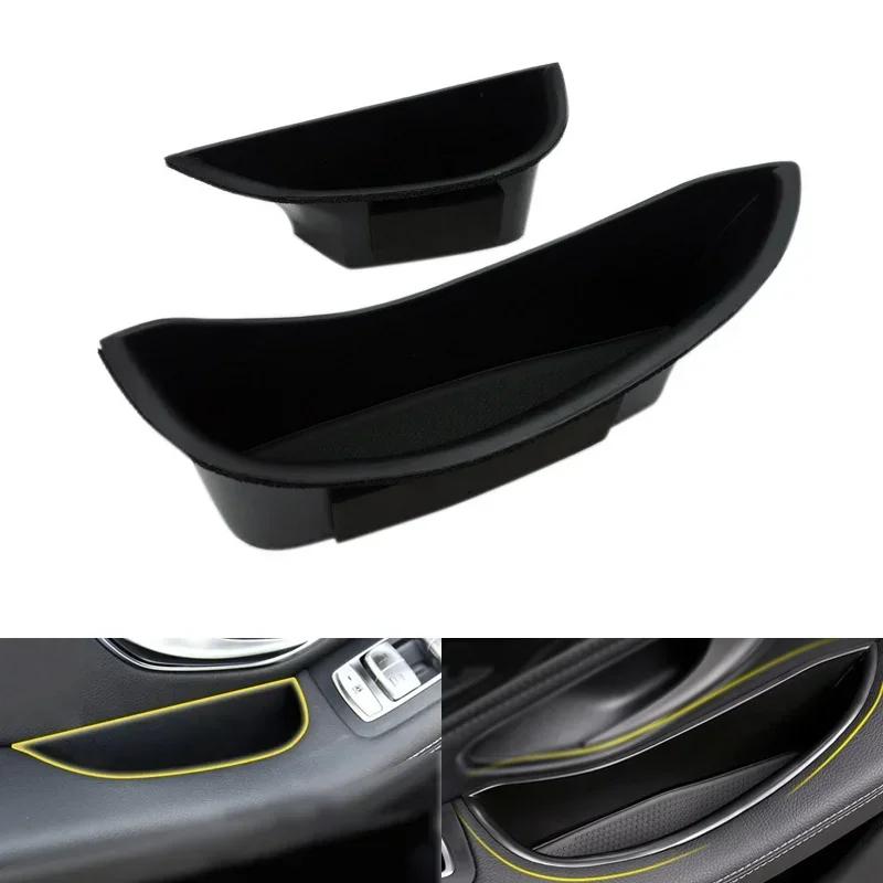 Car Door Storage Box For Mercedes Benz New C Class W205 2015- GLC X253 C253 C205 Tray Organizer Interior Accessories LHD