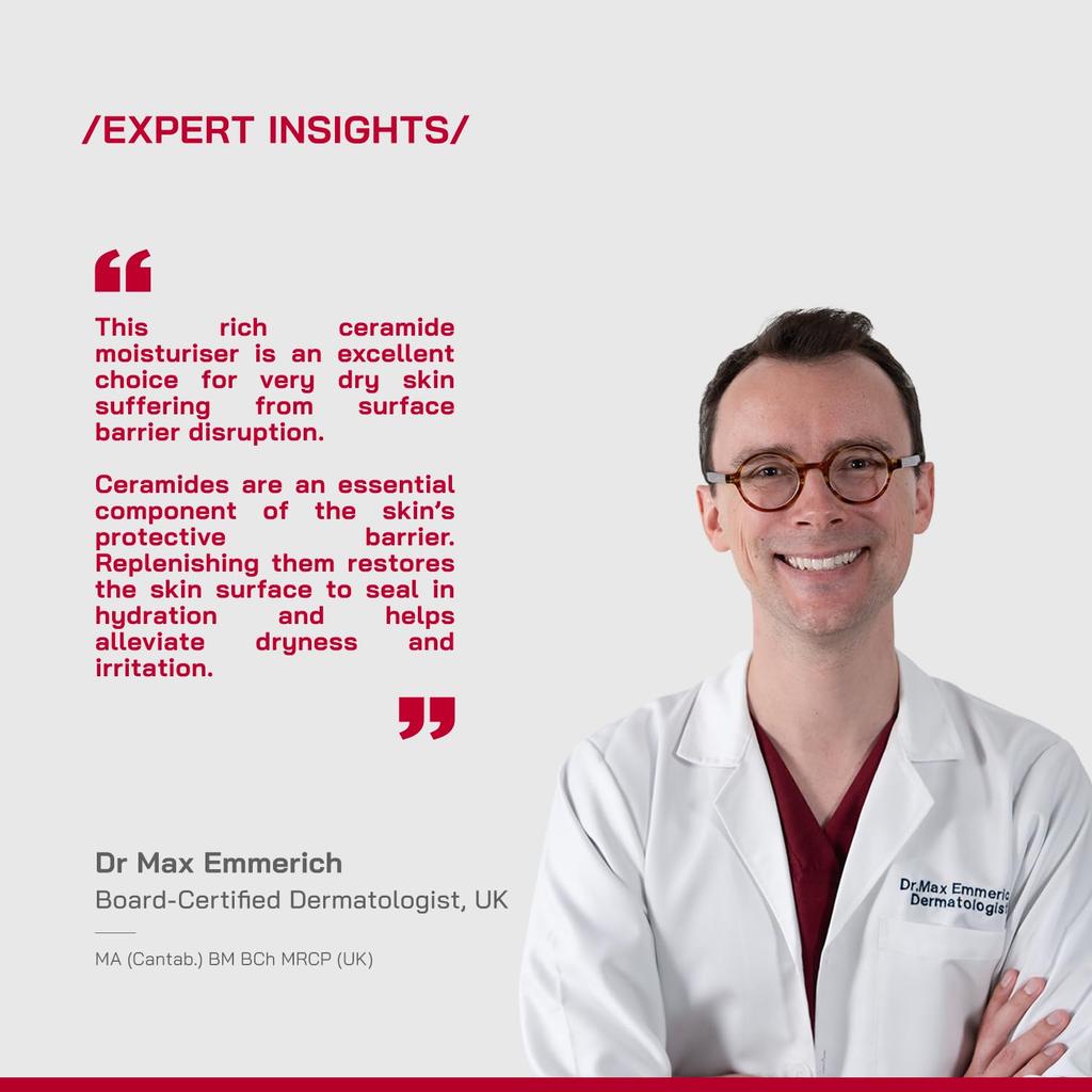 PHD 1% Ceramides Intensive Repair Cream 30ml X Pack of 2 for Dry, Sensitive & Eczema-Prone Skin