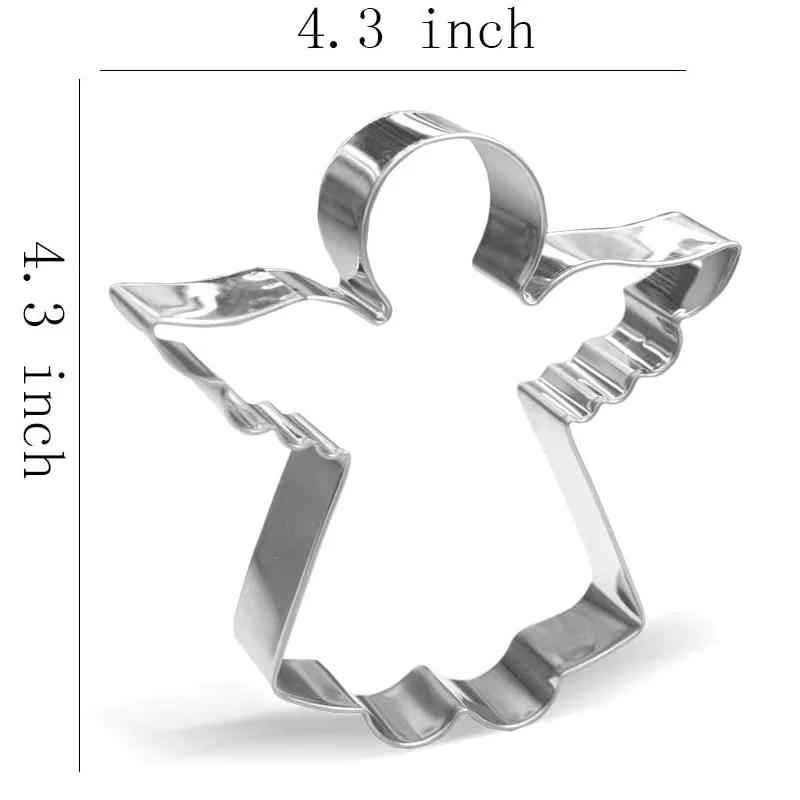 

Angel bread fruits sandwiches Cookie Cutter Boy Girl Baptism Christening First 1st Communion Church Christmas decoration gift