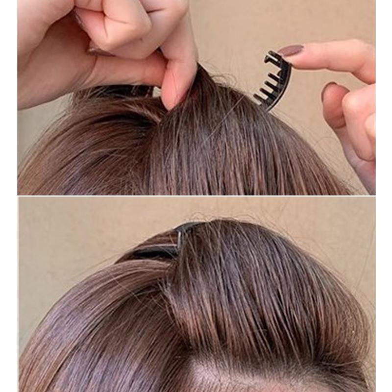 Rhinestone Invisible Fluffy Sponge Hårklemme Front Hårlinje Volum Base Puff Pute Hårbolle Hårstyling Hårnål