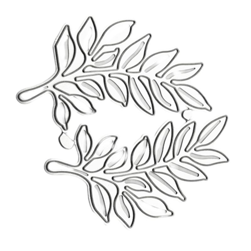 Carbon Steel Leaves Die Cuts, Birthday Leaves Stencils, Birthday Cards Cutting Dies for Scrapbooking Paper Card