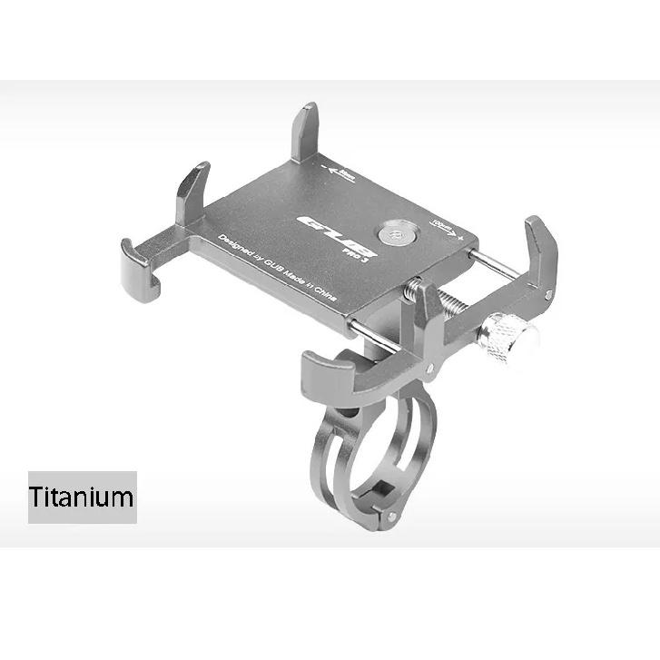 GUB PRO3 Bicycle & Motorcycle Phone Mount Aluminum Bike Phone Holder Mount for iPhone Samsung 3.5-6.2inch Bike Bracket Mount GUB PRO3 Titanium