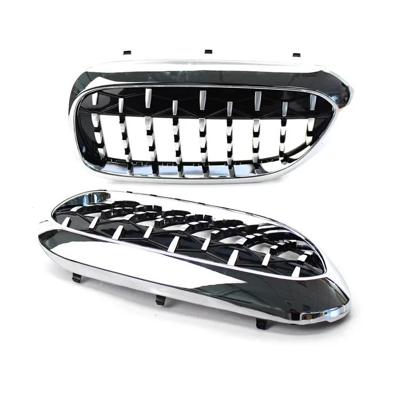For BMW 5 Series G30 G38 Sedan G31 Touring 2017- 2x Car Grille Front Kidney Grill Diamond Style 51137390863 51137390864 Part