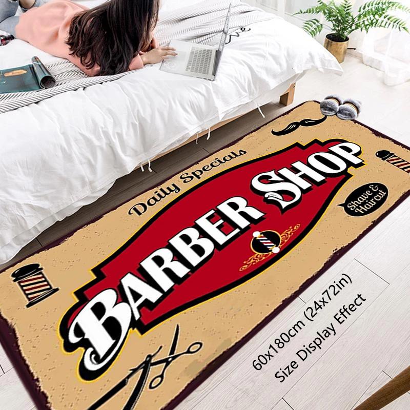 Doormats Rugs Foot Carpets Barber Shop Entrance Doormat Bathroom Rug Floor Mats Carpet Anti Slip Mat Home Kitchen Hallway Decor