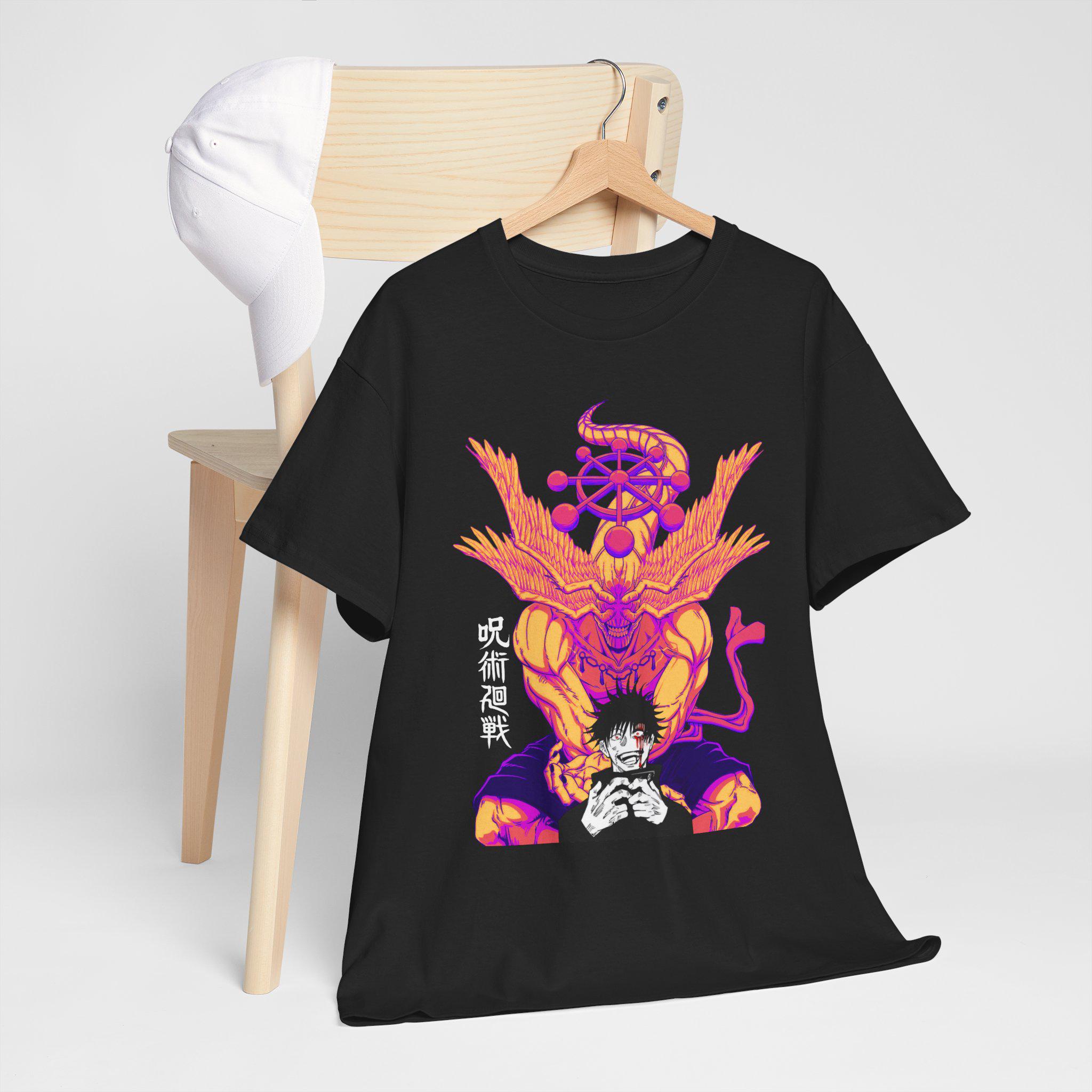 

Mahoraga Divine General Anime Shirt Jujutsu Kaisen Graphic Megumi Fushiguro Unisexga Shirt Shadows Shikigami Anime Streetwear L