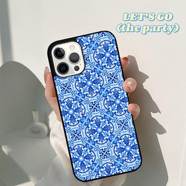 Autumu Moroccan Tiles Pattern soft Phone Case Cover for iPhone 17 Air 16 16e 15 12 11 13 14 Pro Max Apple Plus Coque