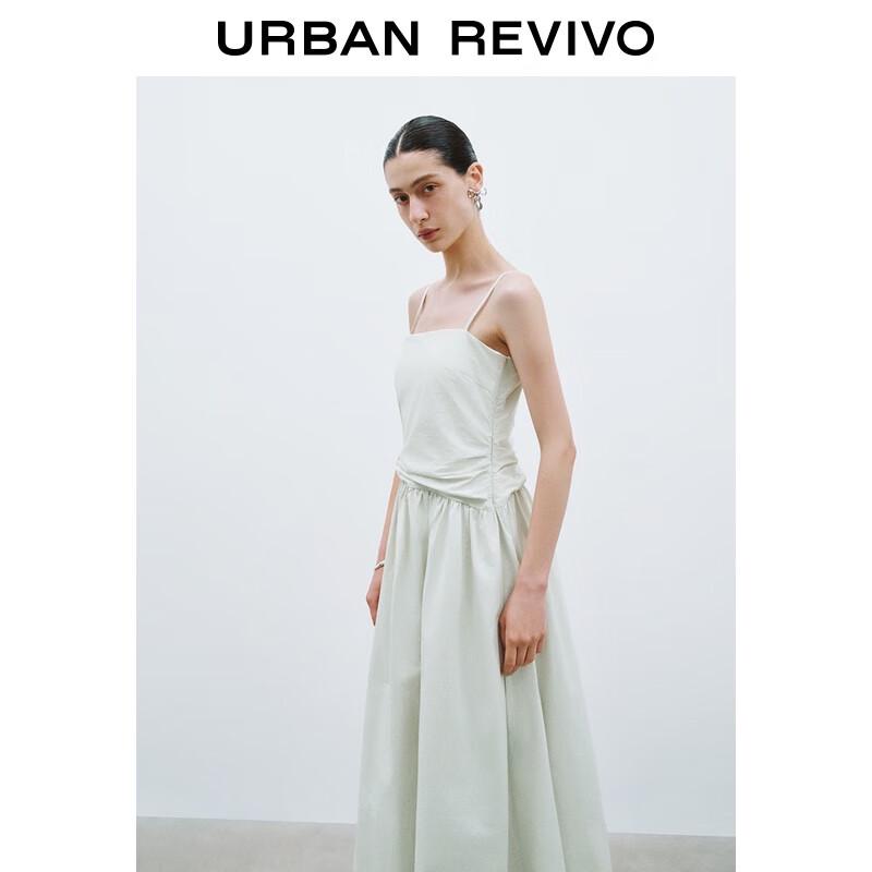 UR 2025 Women's Aurora Style Pleated A-Line Maxi Strap Dress