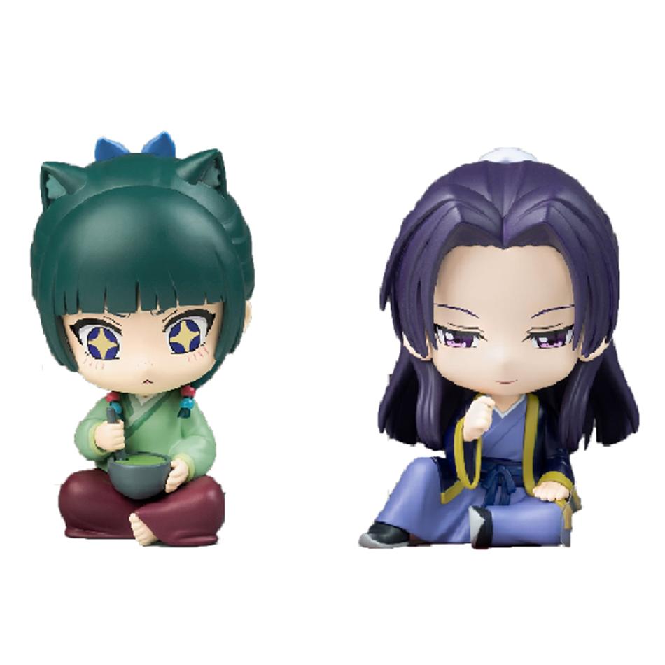 New The Apothecary Diaries Maomao Jinshi Mini Figure Anime Periphery Kawaii Sitting Toys Desktop Car Ornaments Model Gifts