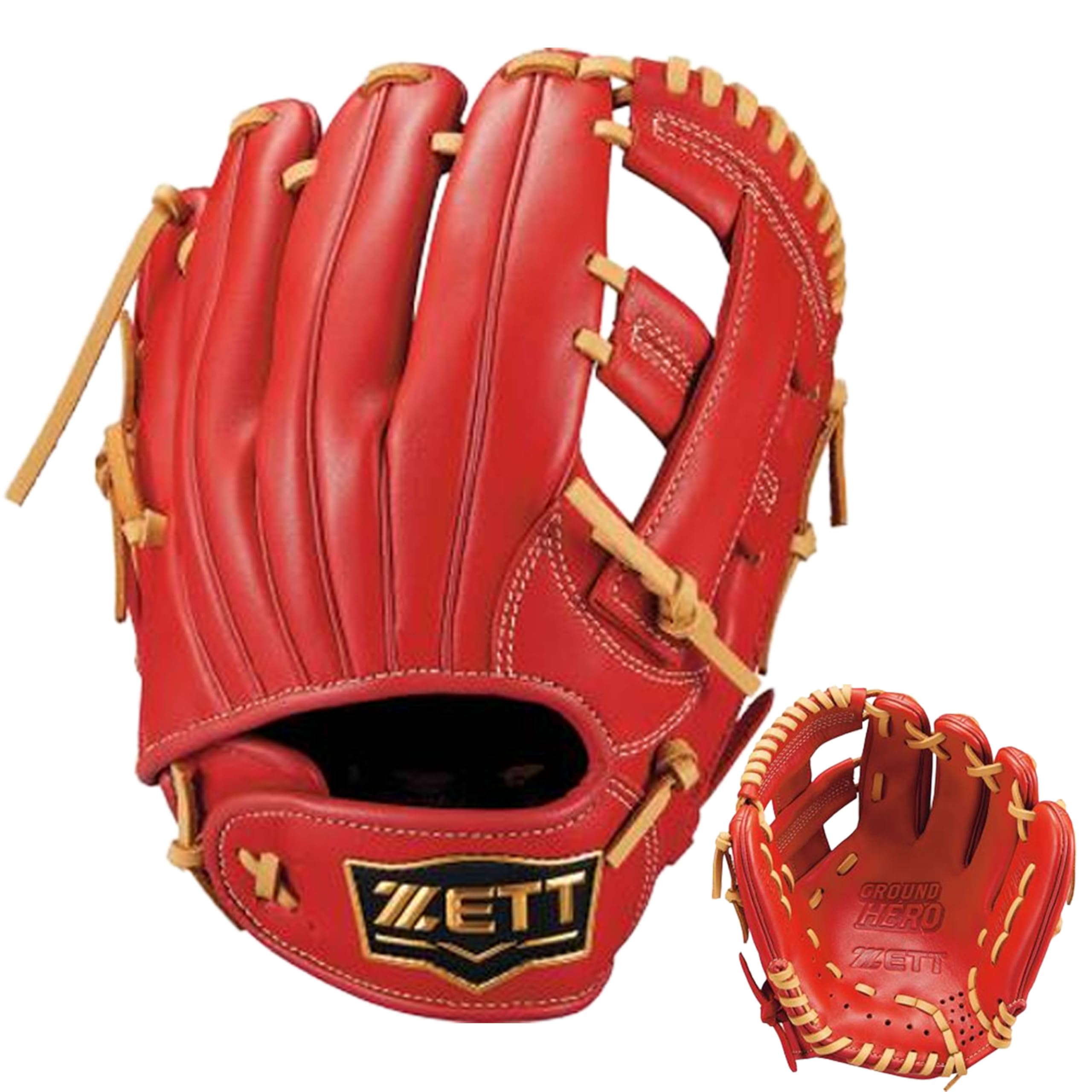 

ZETT Юношеская софтбольная перчатка Grand Hero Коричневая S BJGB76525F (Перчатка) Круговое Красное/П (6432) Размер