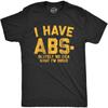 Herrar Jag Har Abs-olut Ingen Aning Om Vad Jag Gör T-shirt Rolig Träning Fitness Grafisk T-shirt