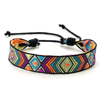 Böhmisches Ethnisches Geflochtenes Armband, Verstellbarer Nepal-Stil