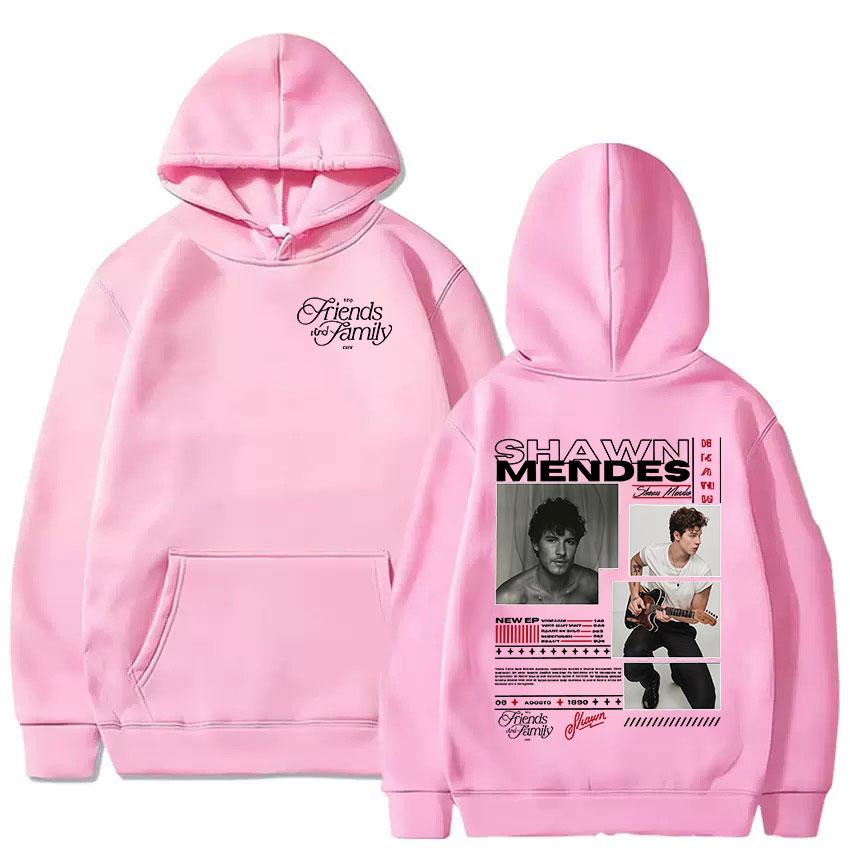 Rapper Shawn Mendes Tour 2025 Album Graphic Hooded Men's Vintage Oversized Pullover Sweatshirt Hip Hop Gothic Hoodies Streetwear