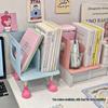 Desktop Book Storage Rack: Simple Office Desk Organizer and Cute Dormitory Bookshelf with Bookends