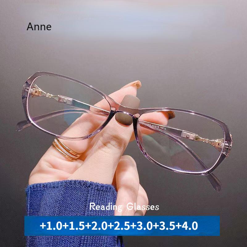 Blue Light Blocking Reading Glasses for Women Vintage Computer Eyewear Presbyopia +1.5 +2.0 +2.5 +3.0 +3.5 +4.0 Correction