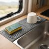 3pcs Fast Drying Faucet Mat Diatomite Stone Drying Mat Diatomite Faucet Mat  For Kitchen Sink