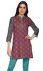 Moomaya Printed Side Slit Short Kurta Tunic For Women Summer Wear Ladies