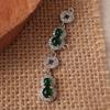 Green Jade Gourd Pendant Necklace - Natural Emerald Jade, Japanese Korean Fashion