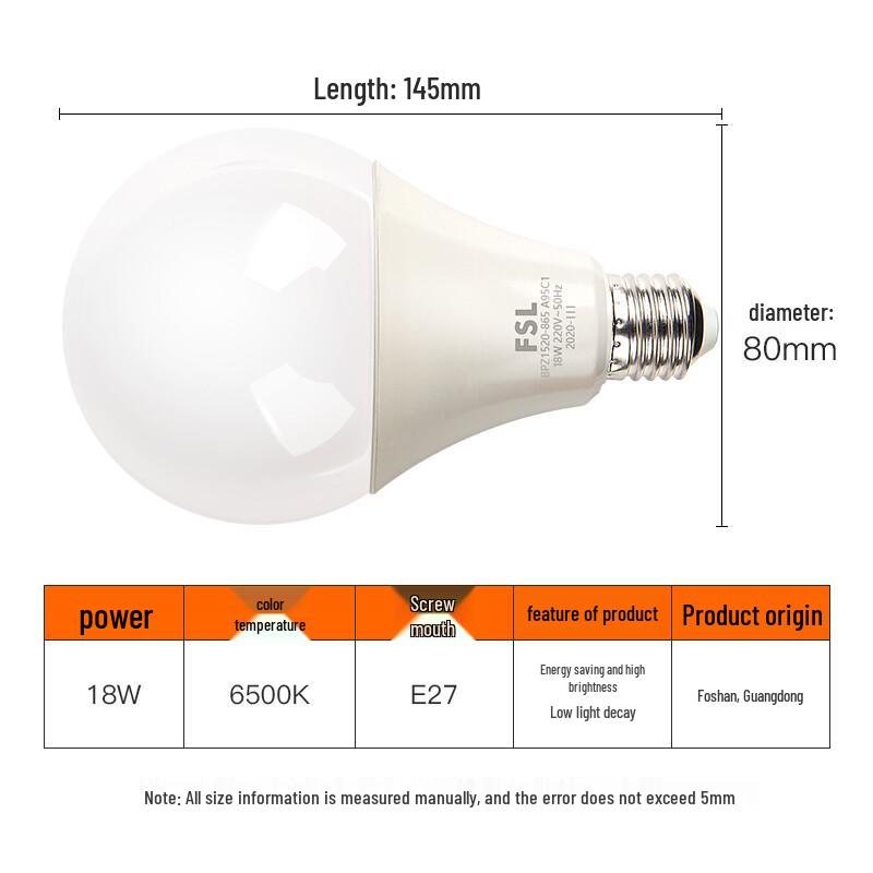 Foshan Lighting LED Energy Saving Bulb