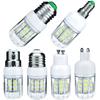 DC 12V 24V E27 G9 GU10 LED Corn Light Bulbs E26 E12 E14 B22 Spotlights 7W 27LEDs Home Bright Table Desk Lamps Indoor Lighting