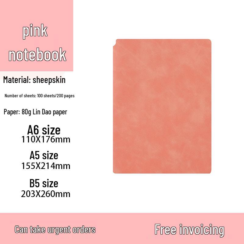 A5 Mäkký zápisník z ovčej kože s pútkom na pero a prispôsobením loga - Hrubý diár na obchodné stretnutia