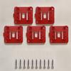 5pcs Battery Holder Battery Rack for Milwaukee M18 18V Lithium Battery Battery Dock Mount for Work Vans Shelves And Toolboxes