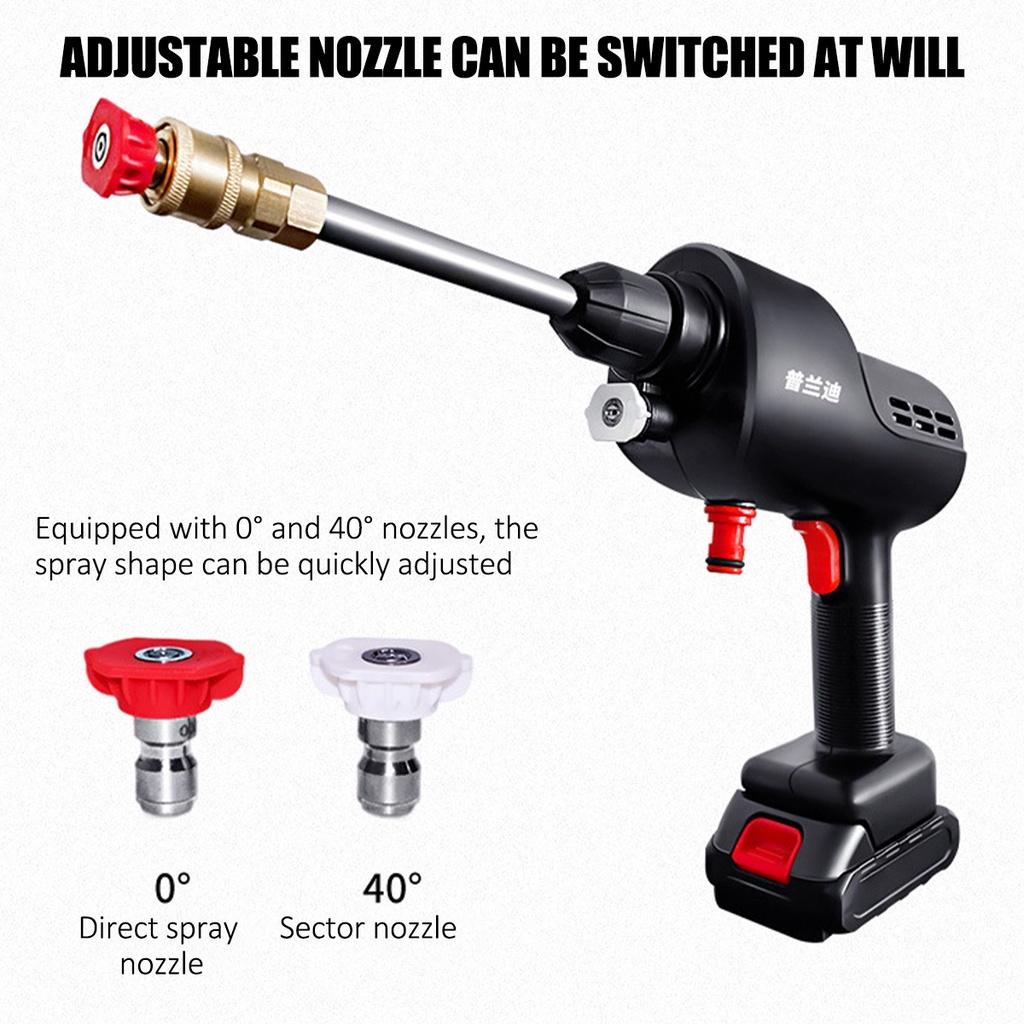 12000mAh 3 Water Types Wireless Car Washer Self-priming High Pressure Car Cleaner Foam Generator Rechargeable for  Battery