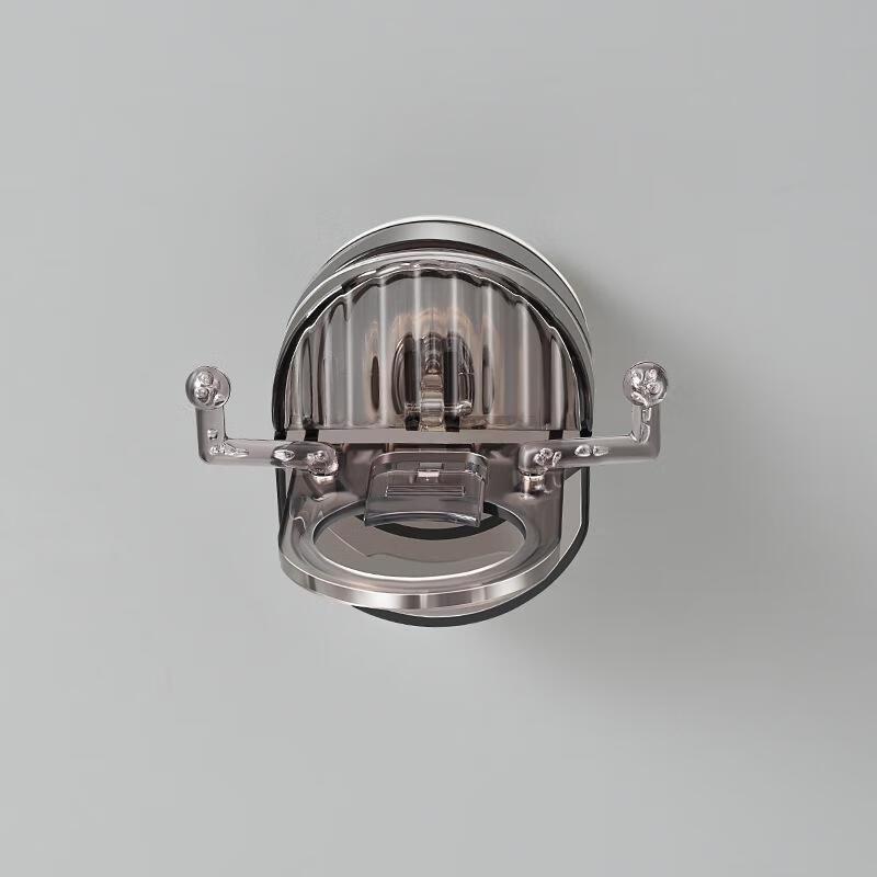 JINGRUIXIANG Настенная полка-органайзер без сверления с крючками, серая, 2 шт.