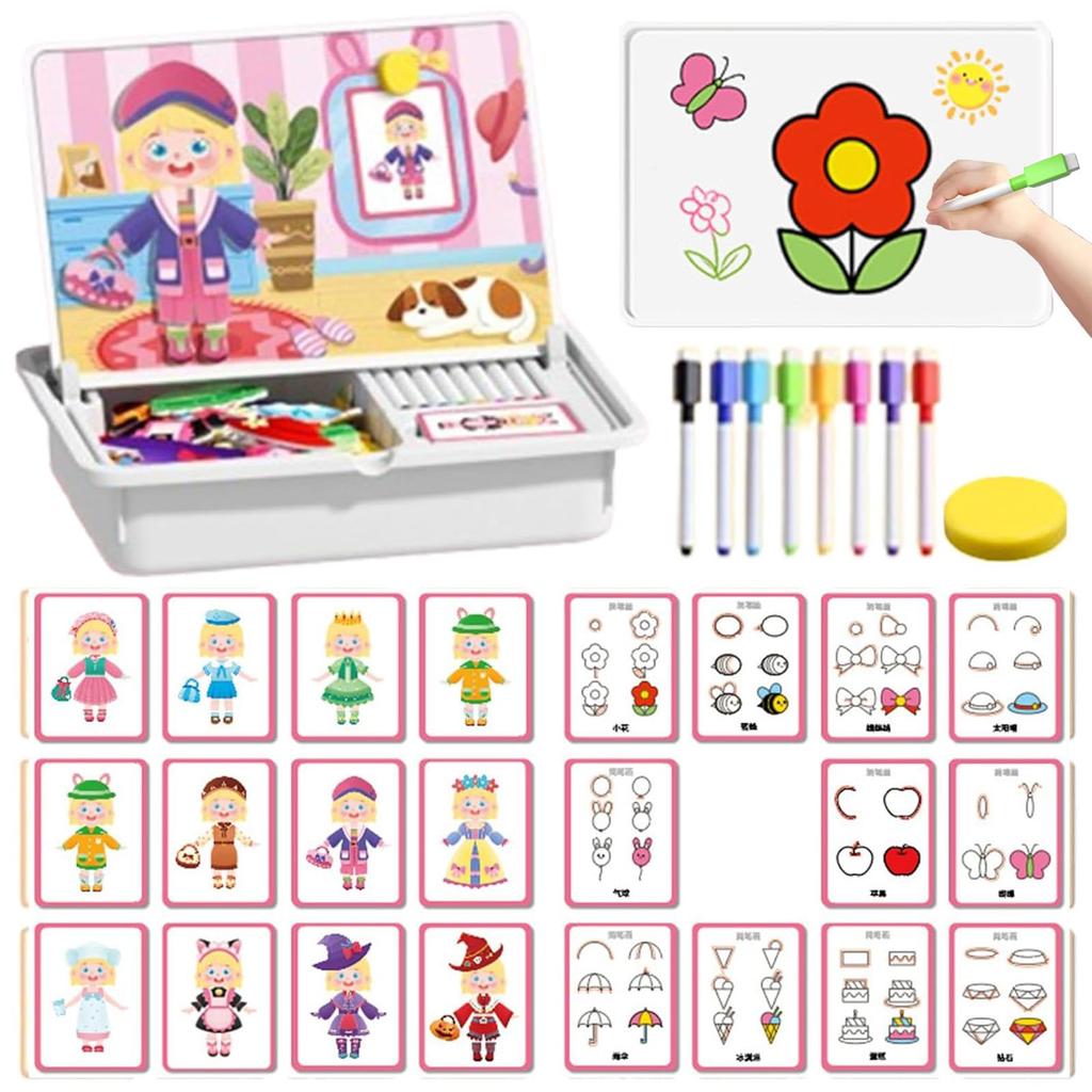 Children's Puzzle Facial Features Magnetic Puzzle Magnetic Patch Replacement Toy Puzzle