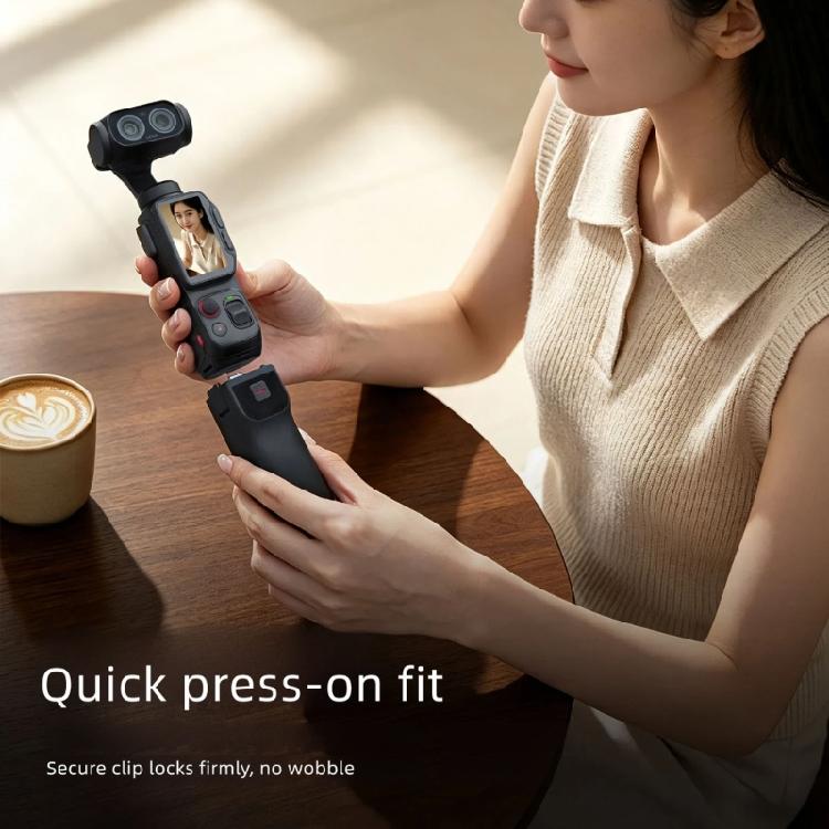 Rechargeable Camera Power Handle with Front Control Button, Status Lights, Type C Output, and 1/4 Threaded Hole Mount
