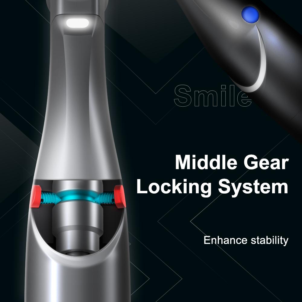 AI DENTAL Nouvelle pièce à main basse vitesse série Smile avec système de verrouillage à engrenage central 1:5/1:1/1:4.2/4:1/20:1 contre-angle d'eau intérieur