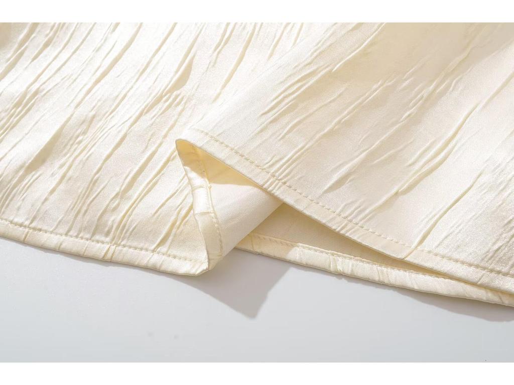 Spring 2025 Women's European & American Style Slim Textured Bodycon Midi Dress